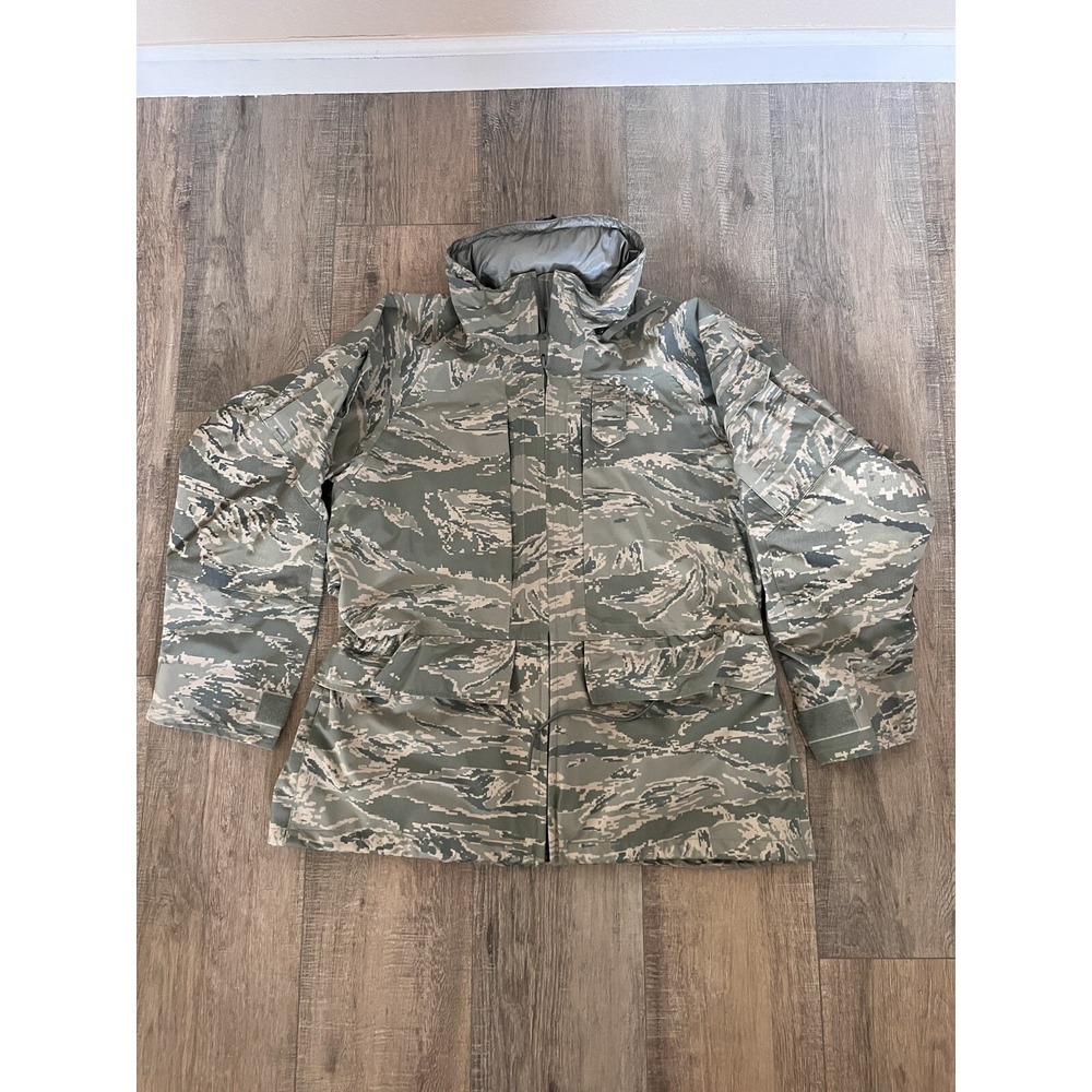 Military ABU Environmental Camo All-Purpose Parka Barrier Wear Large Short